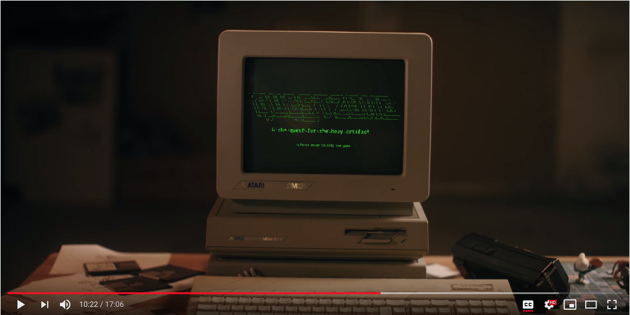 Atari Mega ST2 (screenshot from the movie)